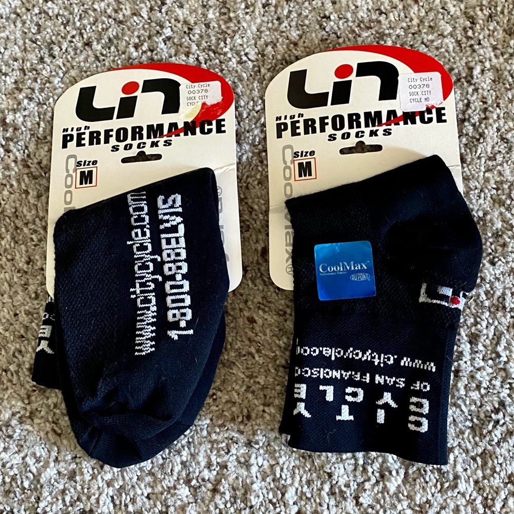 Two Unused Pairs of Cycling Socks